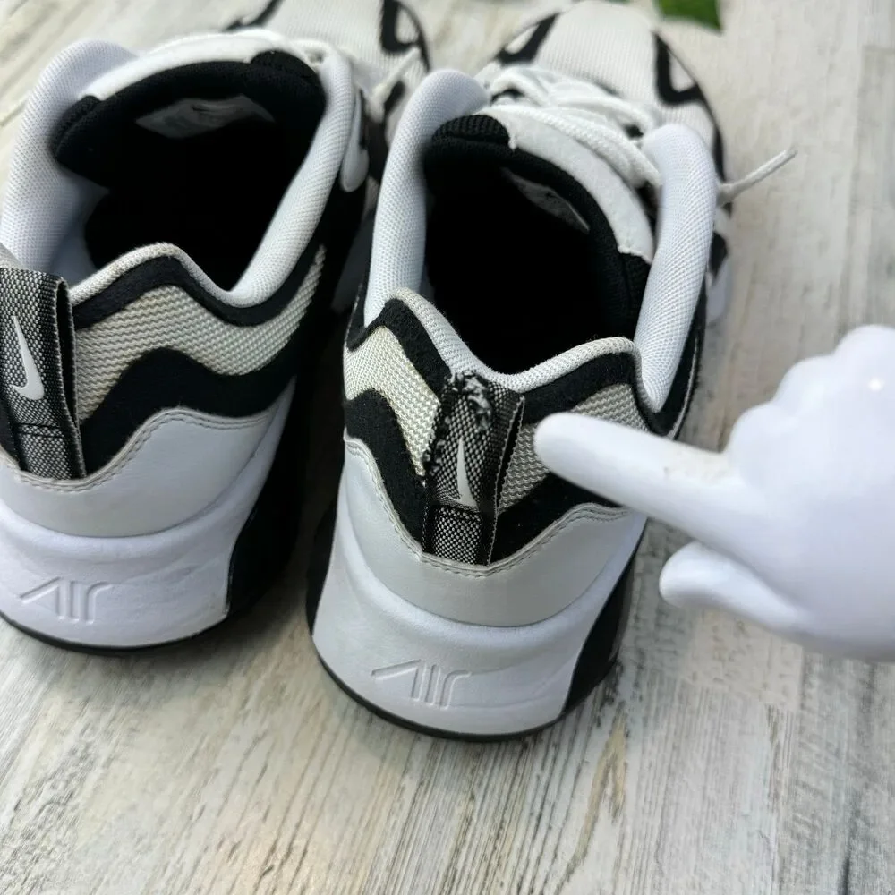 Nike Men's Air Max 200 Running Shoes White Black AQ2568-104 Size 11
